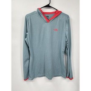 The North Face Flash Dry Pullover Size‎ Large Blue Pink  Hooded